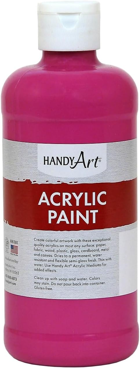 Handy Art Student Acrylic Paint 16 ounce, Magenta