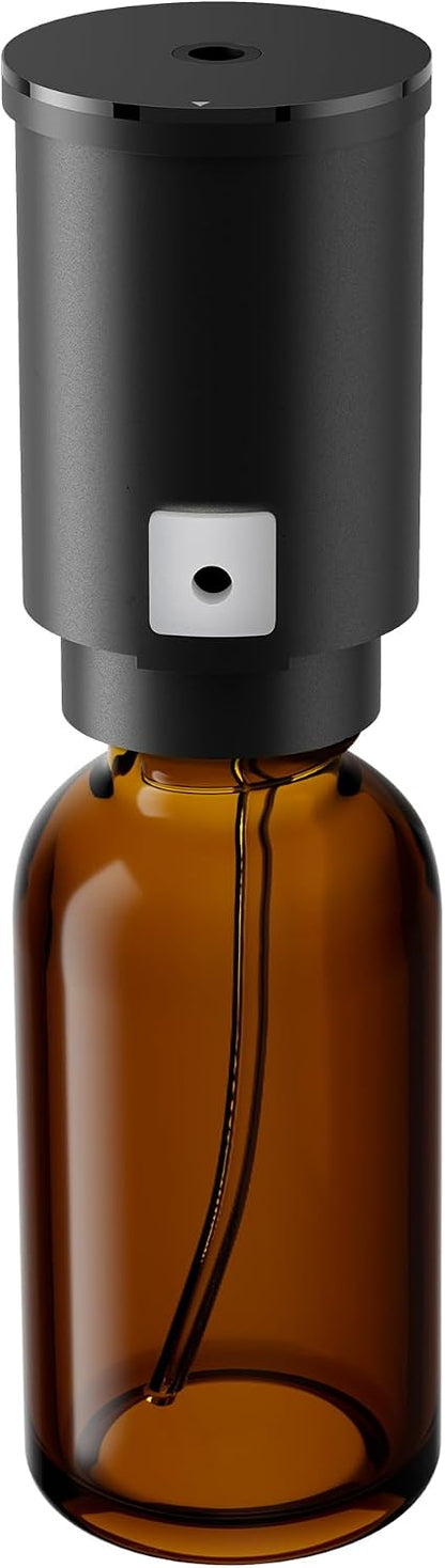 Airversa Replacement Nozzle Set, Flat Mirror Top, 20 mL, Black Glass Bottle, Compatible with Airversa AN6, ANZ, AN8, ANX, ADX, Easy Bottom-Push Release Design