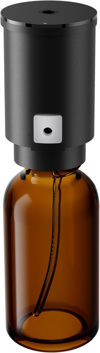 Airversa Replacement Nozzle Set, Flat Mirror Top, 20 mL, Black Glass Bottle, Compatible with Airversa AN6, ANZ, AN8, ANX, ADX, Easy Bottom-Push Release Design
