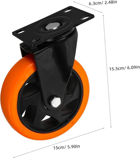 5-inch Casters for Home Furniture Replacement Caster Wheels Silent Durable Easy to Install Heavy Duty