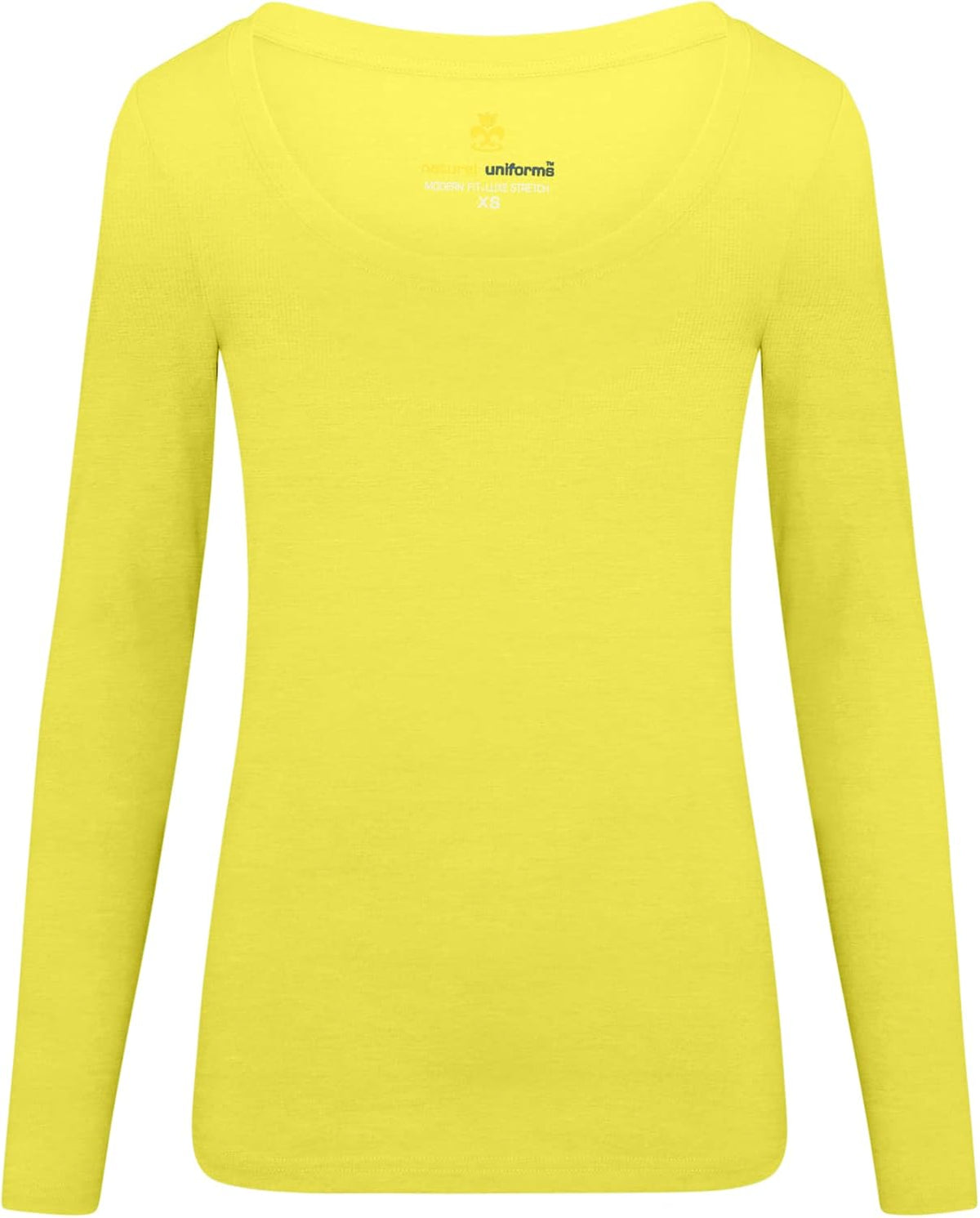 Natural Uniforms Women's Long Sleeve Extra Wide Scoop-Neck T-Shirt Under Scrub