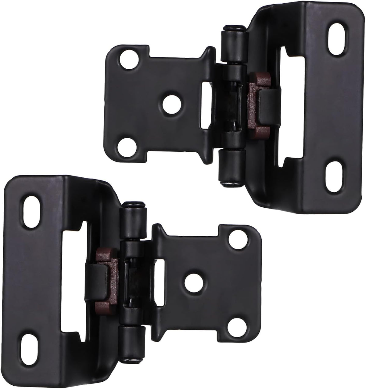 Mipcase 4sets Overlay Soft Close Cabinet Hinges Semi-Concealed Door Hinges for Easy Installation Cold-Rolled for Kitchen and Furniture Applications