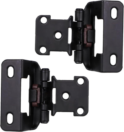 Mipcase 4sets Overlay Soft Close Cabinet Hinges Semi-Concealed Door Hinges for Easy Installation Cold-Rolled for Kitchen and Furniture Applications