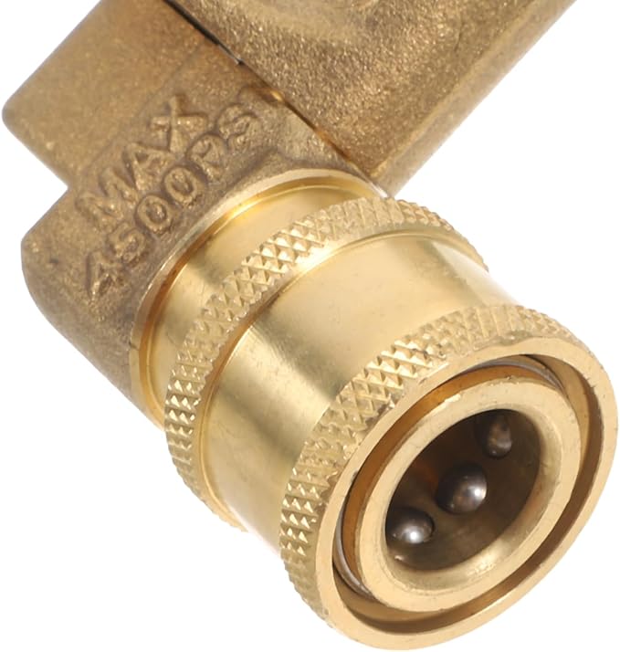 Milisten Quick Connect Adapter for Pressure Washers High Pressure Washer Nozzle Connector Multi-Angle Quick Connect Fitting