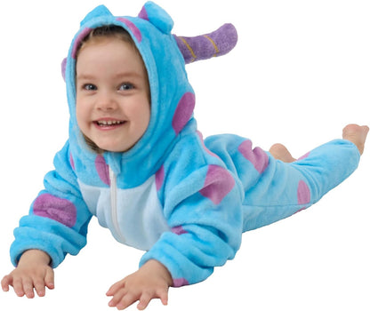 Unisex Baby Animal Onesie Pajamas,Infant Flannel Halloween Cosplay Costume, Toddler Christmas Homewear/Sleepwear ( Size 6-12 months)