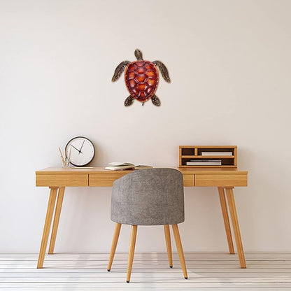 NUOBESTY Elegant Iron Sea Turtle Wall Turtle Home Decor Wall Art Decor for Living Space