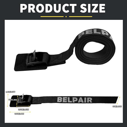 Tie Down Straps with Cam Buckle, Lock Hook Padded Lashing Strap 2765 Lbs Break Strength for Cargo, Motorcycle, Truck, Boat, Dirt Bike, Mattress, Cooler Kit(1" x 12')