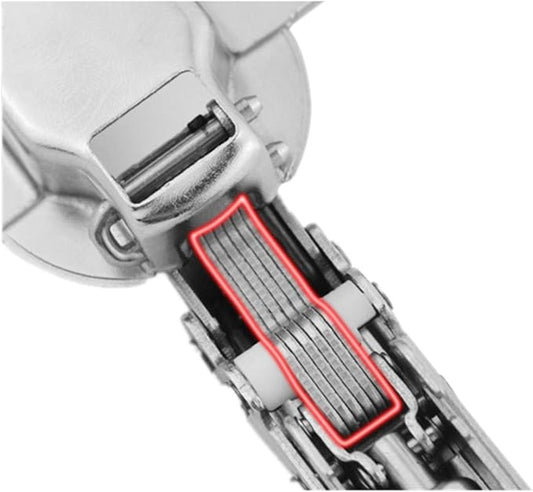 2pcs 35mm Concealed Hinge Face Frame Mounting Concealed Hinges, Kitchen Cabinet Door Hinges Damper Cupboard Closet Door Hardware Furniture Accessories with Screw