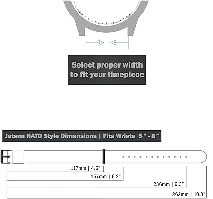 BARTON Elite NATO Style Watch Strap - 18mm, 20mm, 22mm or 24mm - Seat Belt Nylon Watch Bands
