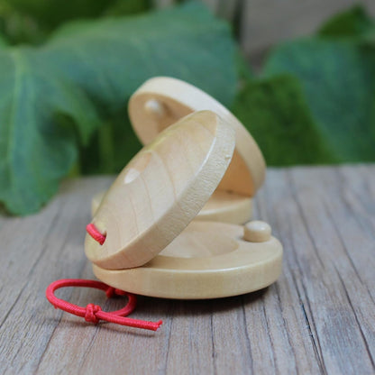 Wooden Castanets for Adults - Musical Instrument (2pcs)