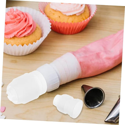 Cake Piping Coupler Set 3 Sizes Nozzle Converter for Baking Supplies and Kitchen Tools
