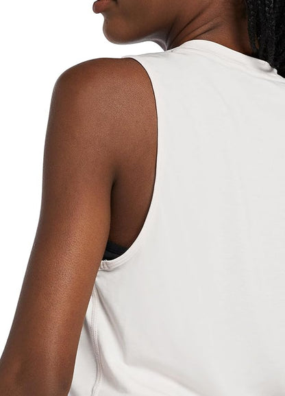 Baleaf Workout Tops for Women Crop Tank Top Quick Dry Athletic Gym Exercise Sleeveless Shirts Muscle Yoga Loose Fit
