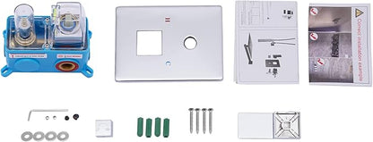 Shower Mixer Valve Shower Faucet Valve Kit Dual Function Water Mixing Valve With Embedded Box