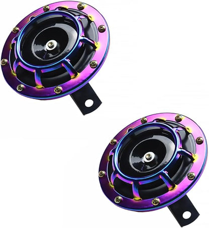 12v Motorbike Horn Super Loud Car Air Horn Waterproof Colorful Electric Speaker Upgrade