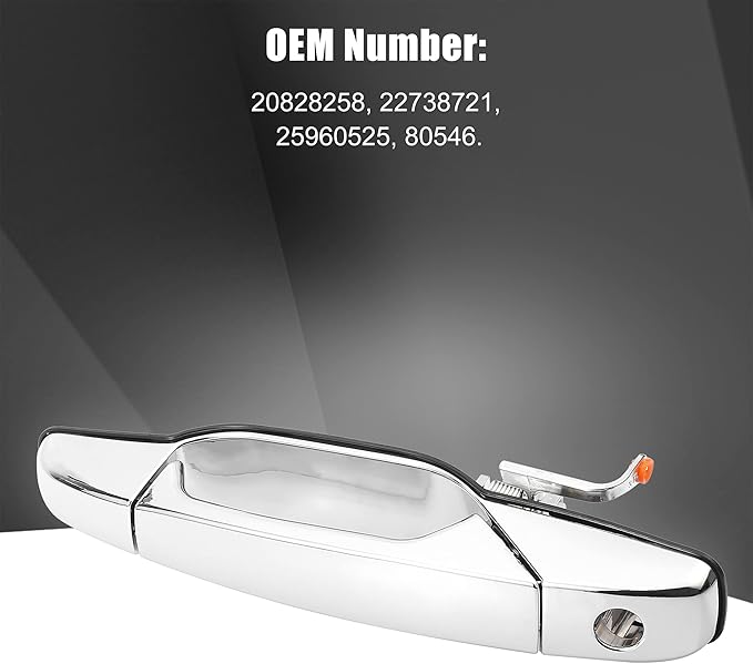 X AUTOHAUX Front Left Side Car Exterior Door Handle for Chevy Silverado Suburban Tahoe Avalanche for GMC Sierra 1500 2500 3500 20828258 22738721 25960525