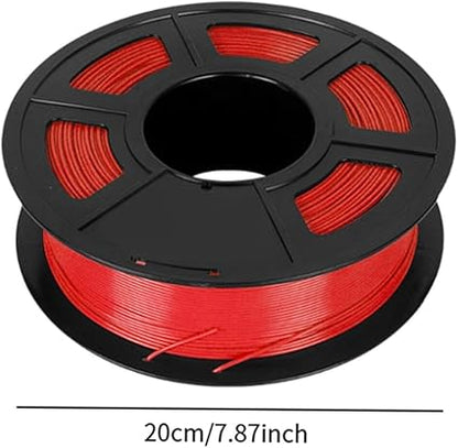 3D Printer Filament for Quality Printing Supplies Neatly Wound 1 Kg Spool, red, as described