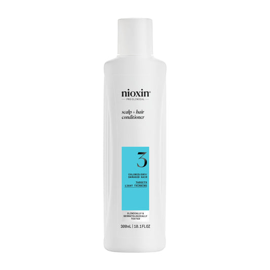 Nioxin System 3 Scalp + Hair Thickening Conditioner for Colored, Dry, & Damaged Hair with Light Thinning | Maintain Vibrant Color | Strengthen & Nourish with Niacinamide & Biotin | Promotes Vitality ( 150mL / 5FLoz )