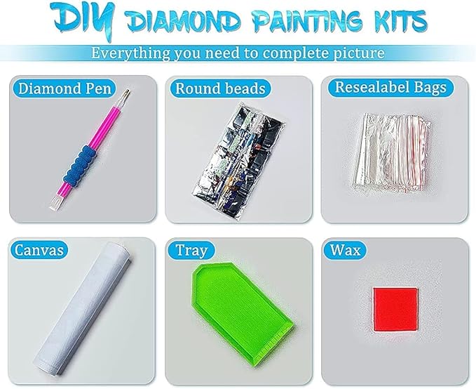 MjhRcll Tree Diamond Painting Kits for Adults Round Full Drills, 5D DIY Four Seasons Picture Diamond Art Kits for Home Wall Decor and Gift 12x16 Inch