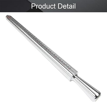Utoolmart Ring Sizer Measuring Tool, 4 Scales (US, EU, HK and JP) Finger Measuring Stick Ruler Gauge, Aluminum Alloy Ring Measurement Tool, for Man or Women Jewelry Making Measuring