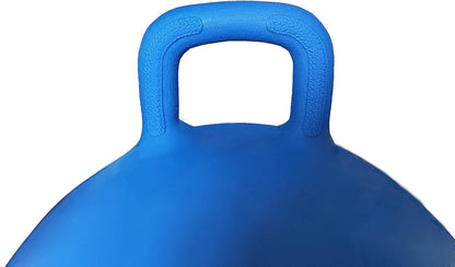 AppleRound Hippity Hoppity Jumping Ball, Bouncy Ball with Handle, 20in/50cm Diameter for Age 7-10, Kangaroo Bouncer, Space Hopper with Handle for Children, Plain Color (Red)