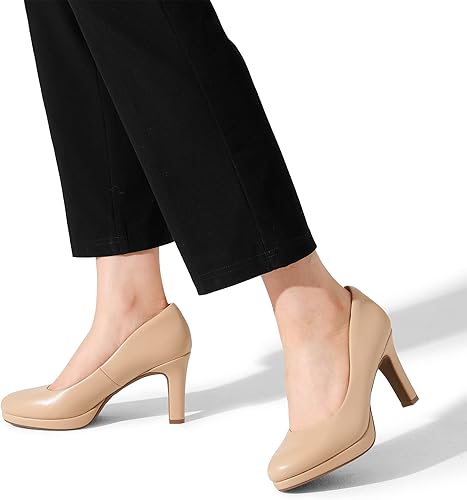 DREAM PAIRS Women's SDPU2365W Low Heel Pump Shoes