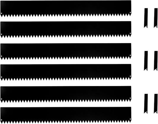Tie Down 48 inch x 8 inch Metal Landscape Edging Kit, 6 Steel Plates  6 Steel Connectors - 24 Total Linear feet, for Garden Edging Border, Flowerbeds  Paver Edge, Enhance Landscaping  Flower Bed
