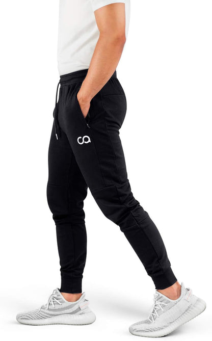 Contour MenТs Sweatpants with Pockets Zipper, Cruise Sweatpants for Men, Joggers for Men Slim Fit, Mens Joggers for Workout