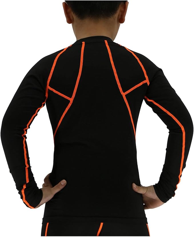 LANBAOSI Boys&Girls Long Sleeve Compression Soccer Practice T-Shirt