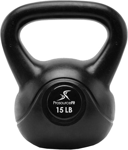 ProsourceFit Vinyl Plastic Kettlebell 15 lbs