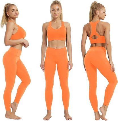 SP3LOPS Yoga Pants with Pockets for Women High Waisted Tummy Control Women's Buttery Soft Yoga Workout Leggings Running Pants