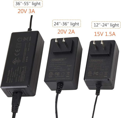 hygger 20V 2A Replacement Aquarium Light Power Supply DC Adapter for HG-957 Light