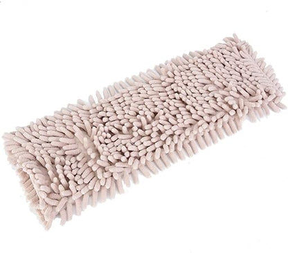Jerliflyer Microfiber Dust Mop Pad, Wet Dry Floor Cleaning Mop Replacement Pad, Mop Pad with Extra Chennai Fill for Tiled Floors, Hardwood Floors (Cream Colour)