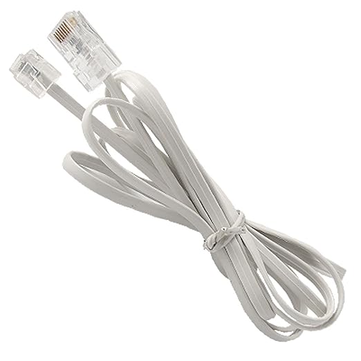 1.5m59' Telephone RJ11 6P4C to RJ45 8P8C Connector Plug Cable for Connect Your Landline Telephone to The Internet 1 PCS