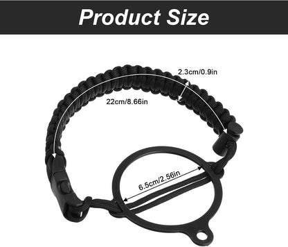 Nogeqi 2 Pcs Water Bottle Handle Strap Paracord Handle with Carabiner Strap Cord, Fit Wide Mouth Water Bottles 12oz to 64oz
