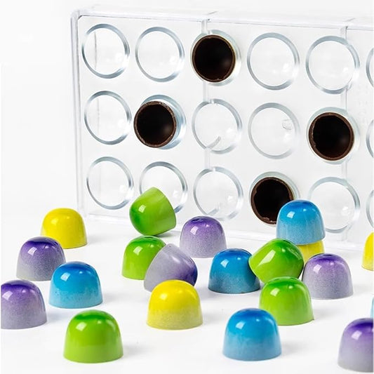Bell Shape Chocolate Bonbon Mold Polycarbonate Truffle Mould Homemade Chocolates Covered Candy DIY Tool