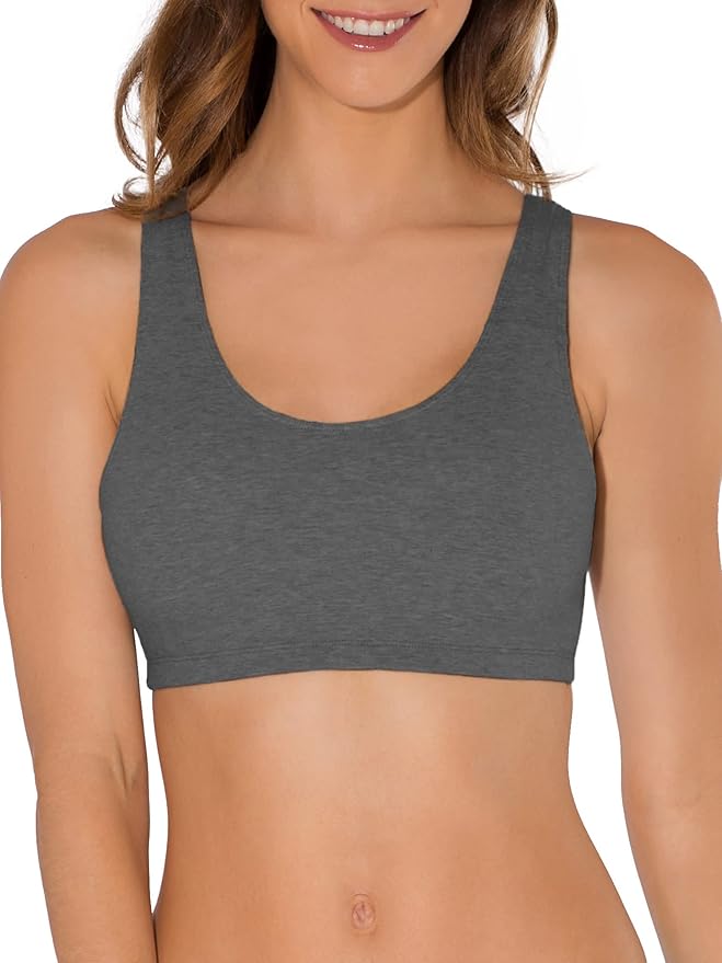 Fruit of the Loom Women's Multi-Pack Tank Top Style Sports Bra