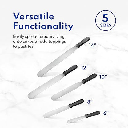 New Star Foodservice 38149 Straight Icing Spatula, 6-Inch Blade, 11-Inch Overall, Silver