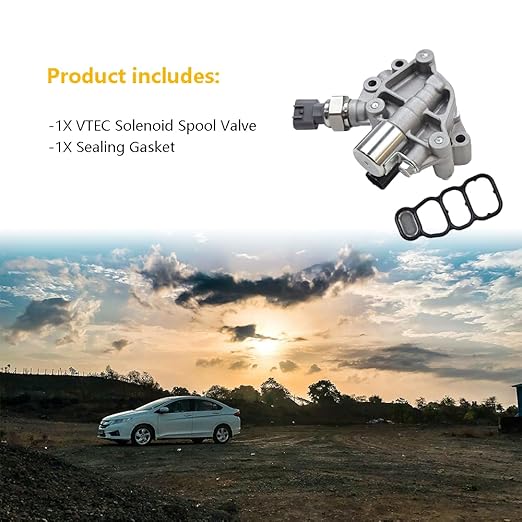 15810-RKB-J01 Engine Variable Valve Timing (VVT) Solenoid, VTEC Solenoid Spool Valve, Transmission Clutch Dual Linear Shift Solenoid  Fit for Honda Accord Odyssey Pilot V6 3.0L 3.5L  OE 918-078