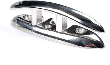 ISURE MARINE Boat Folding Cleat 6" Flip-up Heavy Dock Cleat Marine Grade 316 Stainless Steel