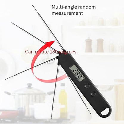Instant Read Meat Thermometer for Cooking Grill and Barbecue Griddle Waterproof Backlight & Calibration for Food Oven Air Fryer Accessories Kitchen Essentials Stocking Stuffer Gifts
