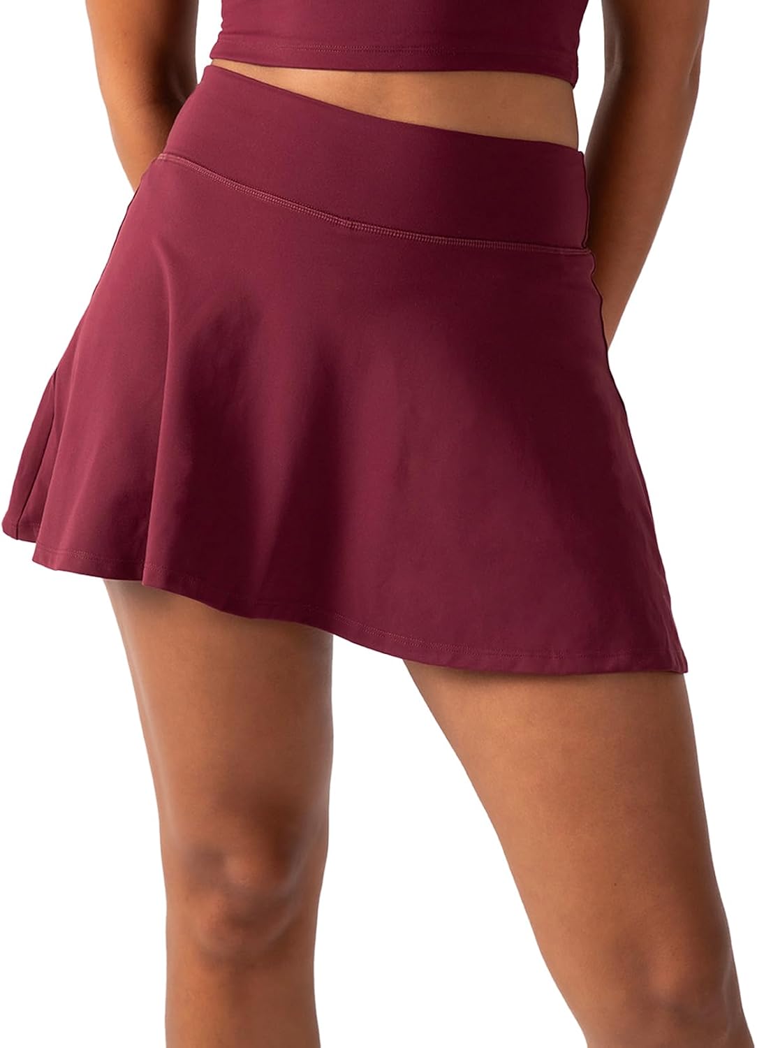 YITTY Active Women's UltraLuxe High-Waist Tennis Skirt with Built-in Shorts, Athleisure, 4-Way-Stretch, Built-in Shorts