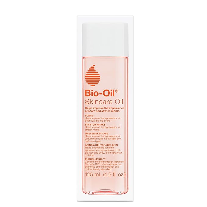 Bio-Oil Skincare Body Oil Serum for Scars and Stretch Marks, Face and Body Moisturizer with Vitamin E  A for Sensitive Dry Skin, Dermatologist Recommended, Non-Comedogenic, 4.2 Oz