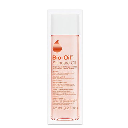 Bio-Oil Skincare Body Oil Serum for Scars and Stretch Marks, Face and Body Moisturizer with Vitamin E  A for Sensitive Dry Skin, Dermatologist Recommended, Non-Comedogenic, 4.2 Oz