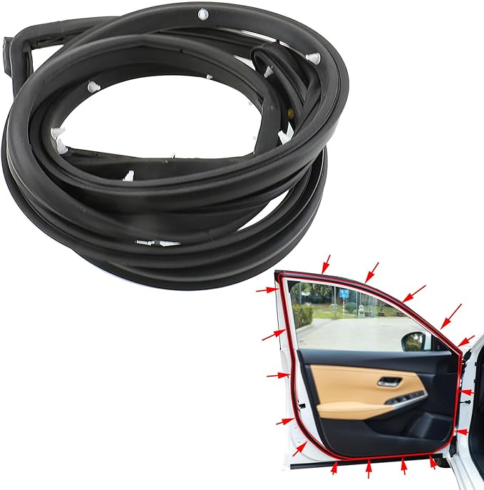 82830-3RA0A-A11 Front Left Driver Side Door Rubber Seal Weatherstrip Replacement Replacement for Sentra 2013-2019