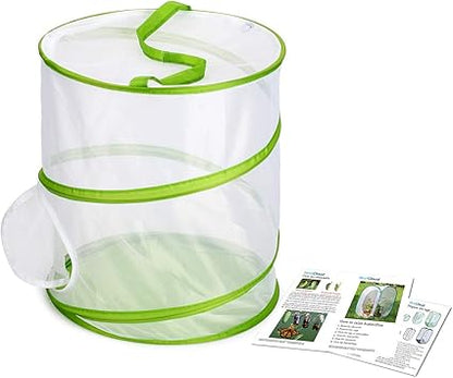 RESTCLOUD Insect and Butterfly Habitat Cage Terrarium Pop-up 12" x 14" Tall