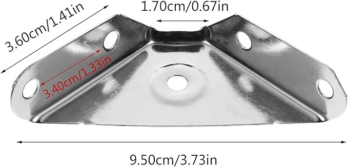 DOITOOL 24pcs Heavy-Duty Corner Braces Design for Furniture Stability Efficiently Fix Desktops Shelves and More Support for Home Projects
