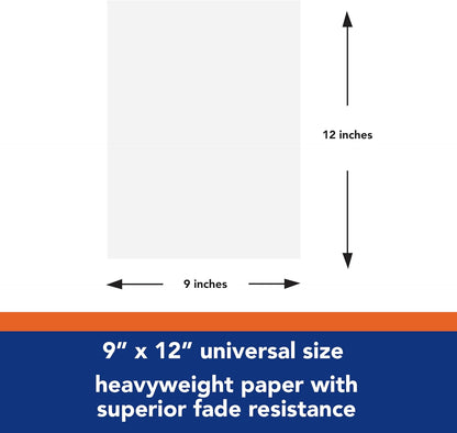 Tru-Ray Construction Paper 9x12 White, 50 Sheets