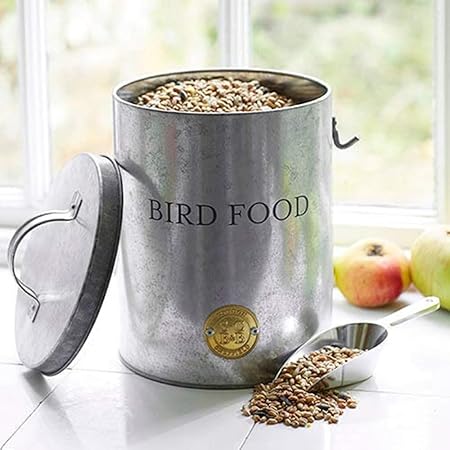 Burgon  Ball Galvanised Bird Feed Tin