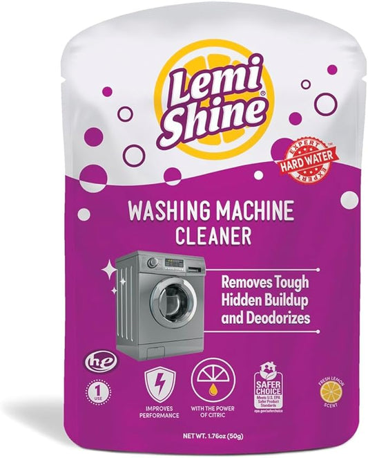 Lemi Shine Washing Machine Cleaner, Restore Performance, Biodegradable Ingredients (1 Count)