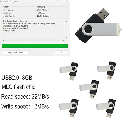 8GB Thumb Drive 5 Pack Flash Drives USB Drives Flash Drive USB Flash Drives 5 Pack Pendrive(8GB 5PCS)